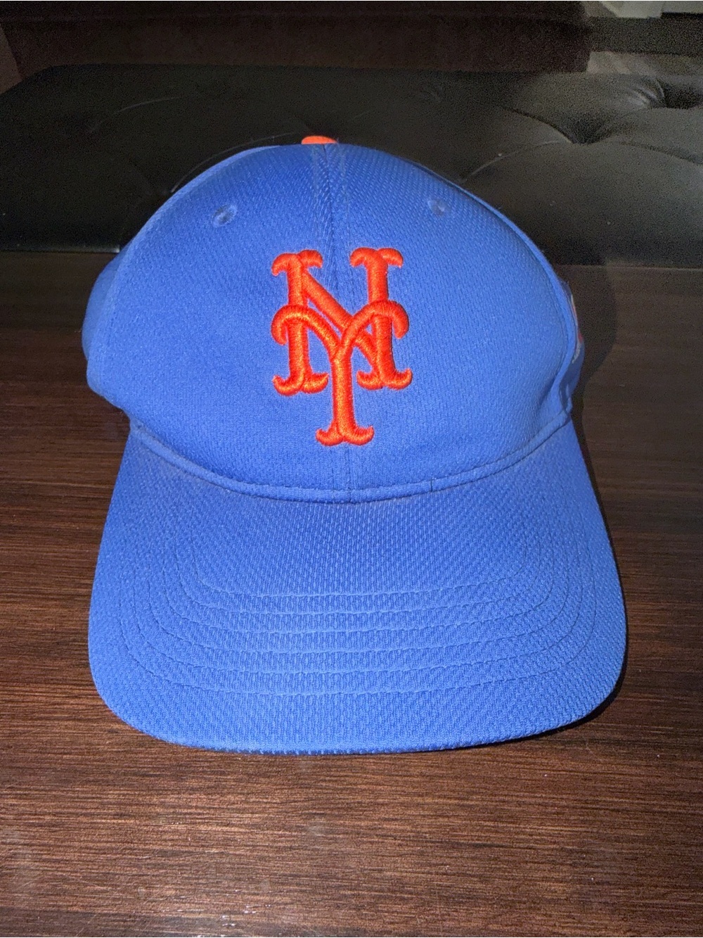 Men's New York Mets Blue Baseball Cap with Orange Embroidered Logo